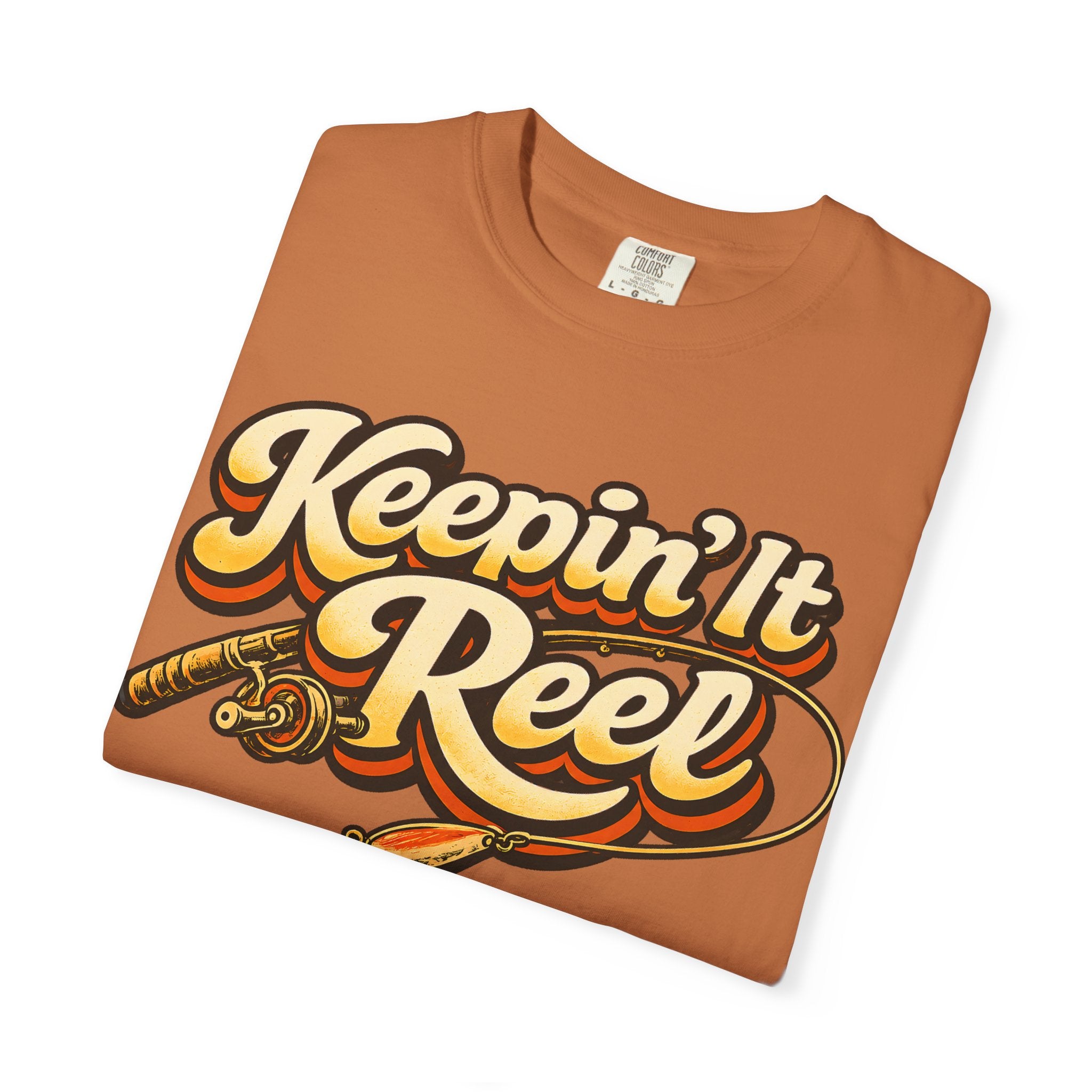 Keepin' It Reel — Retro Fishing Humor Tee