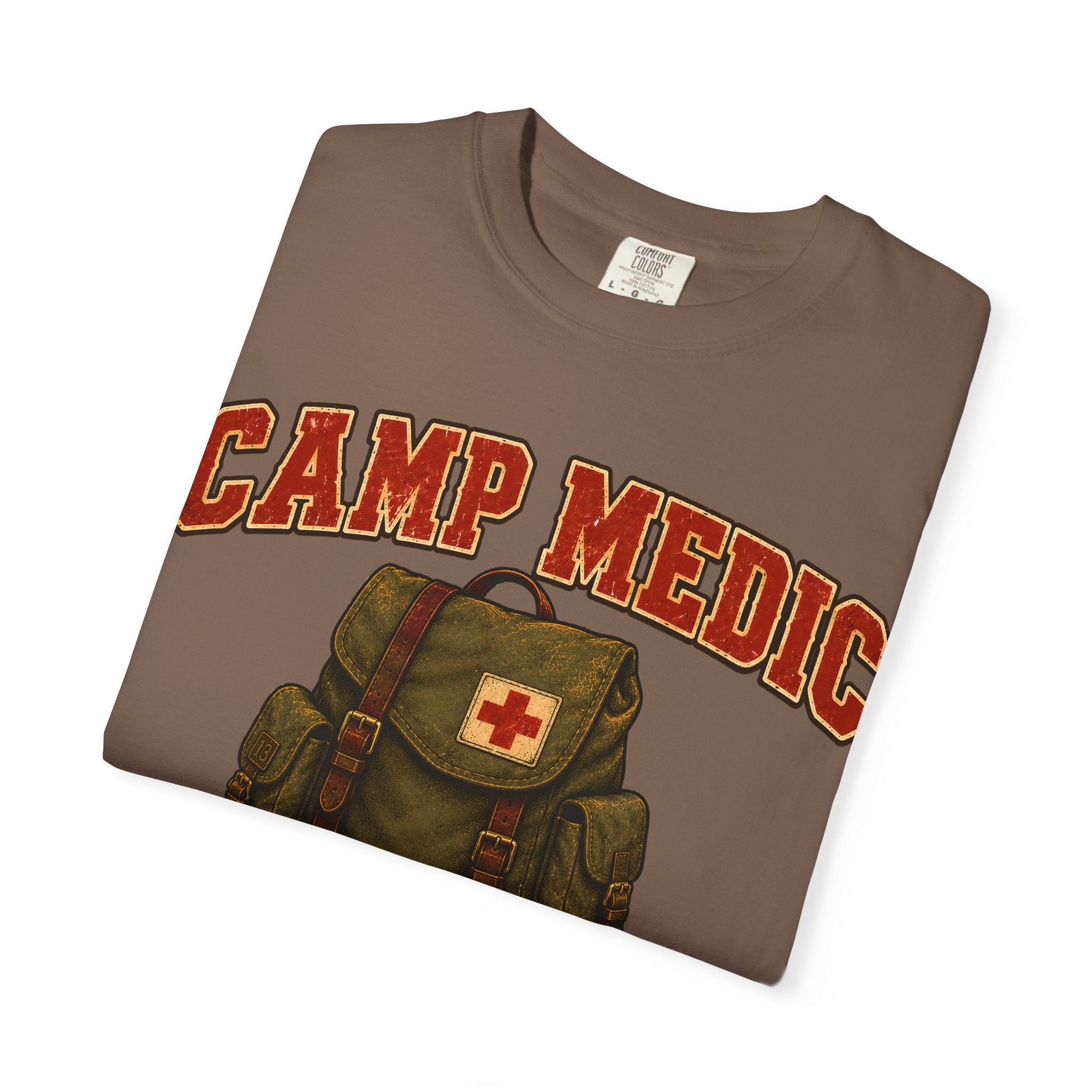Camp Medic Funny Camping Shirt — Vintage Outdoor First Aid Tee