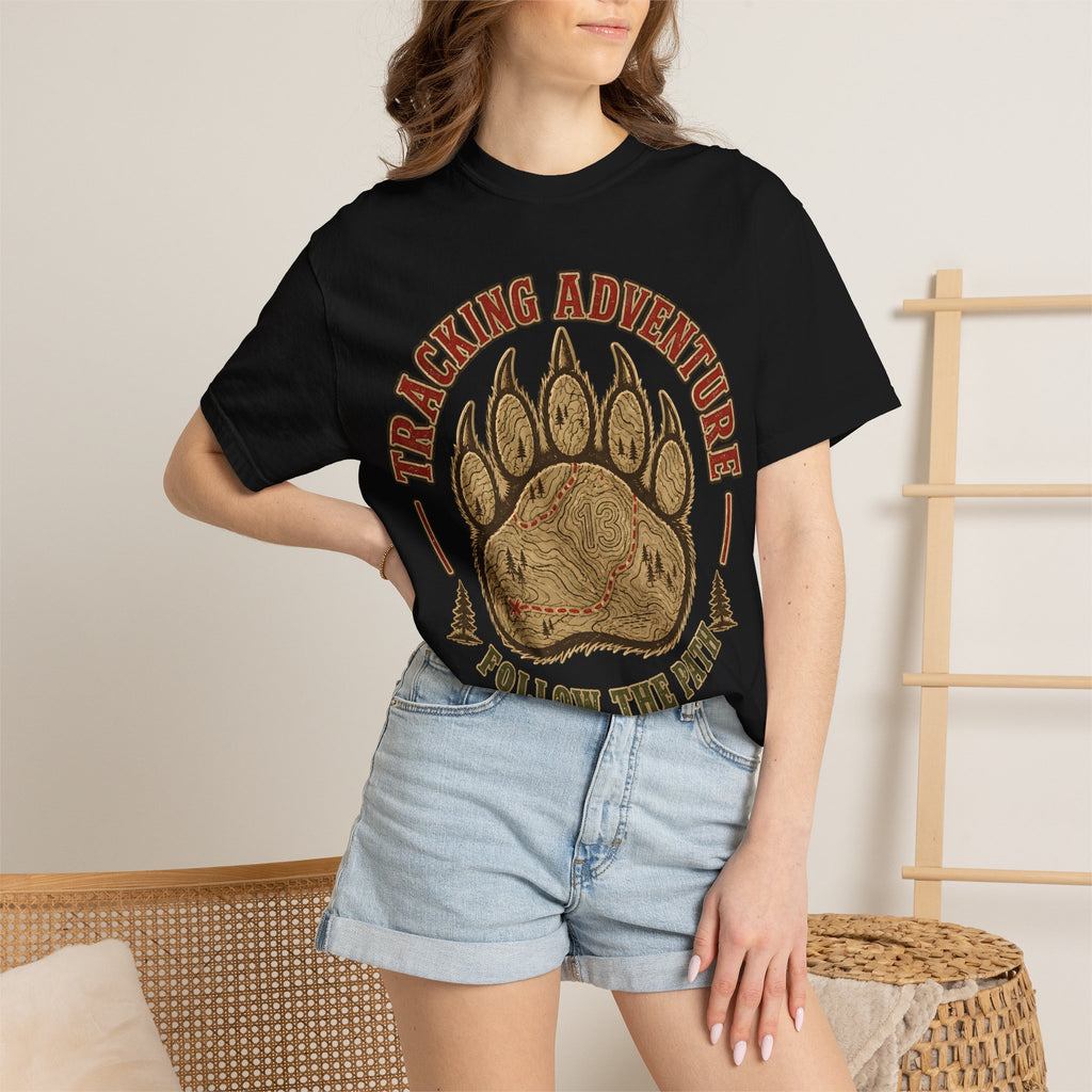 Tracking Adventure Follow the Path — Vintage Bear Paw Hiking Tee