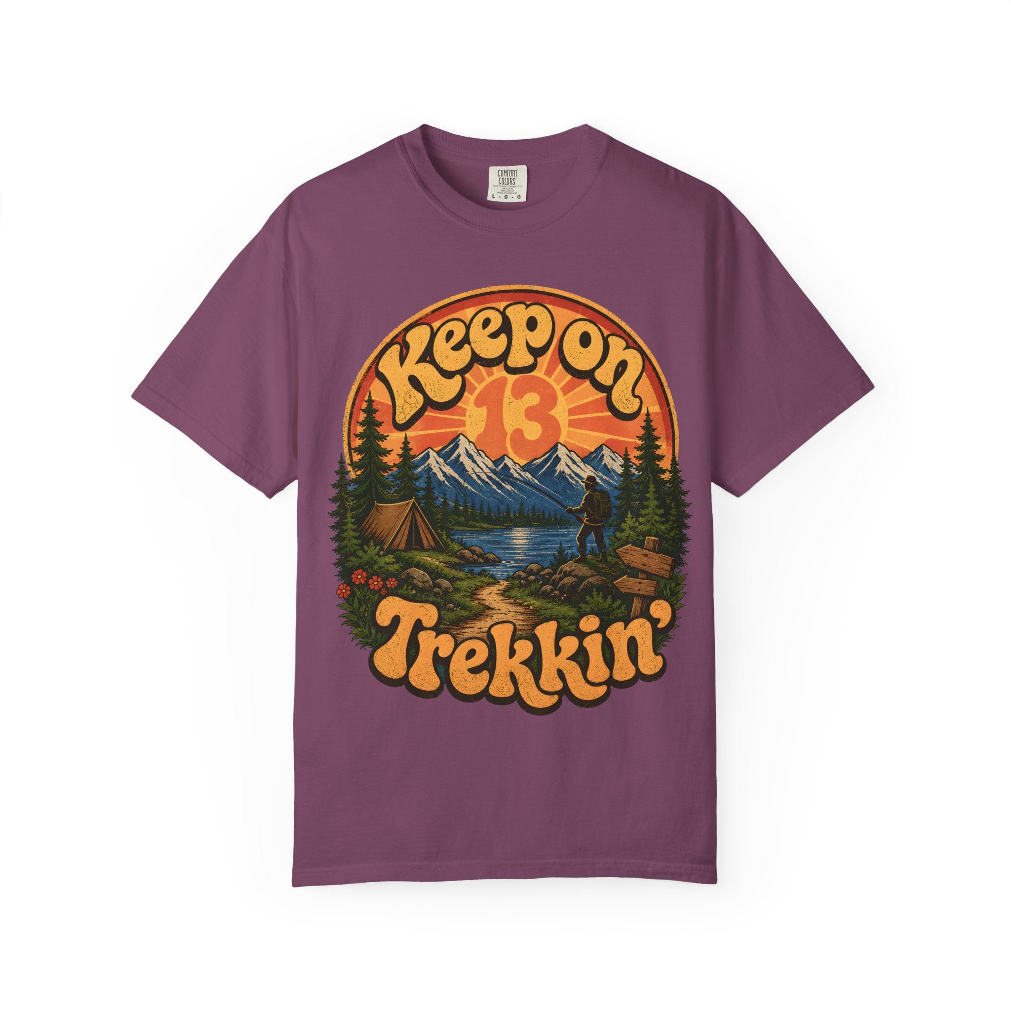 Keep On Trekkin' — Retro 70s Hiking and Camping Tee