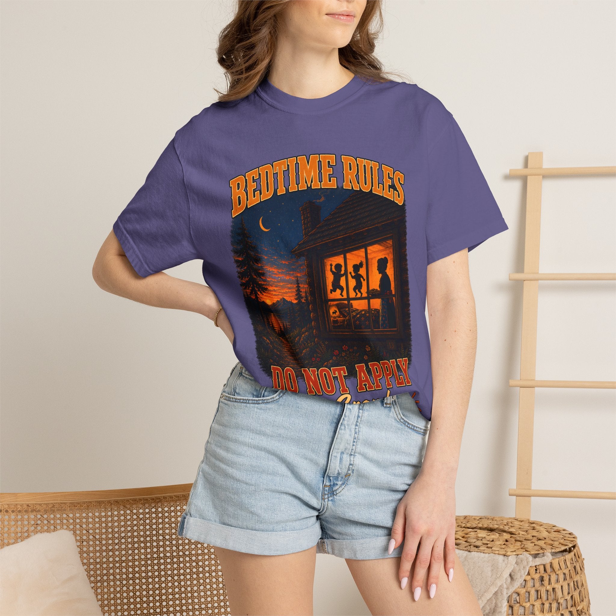 Bedtime Rules Do Not Apply See Grandma for Details — Camping Tee