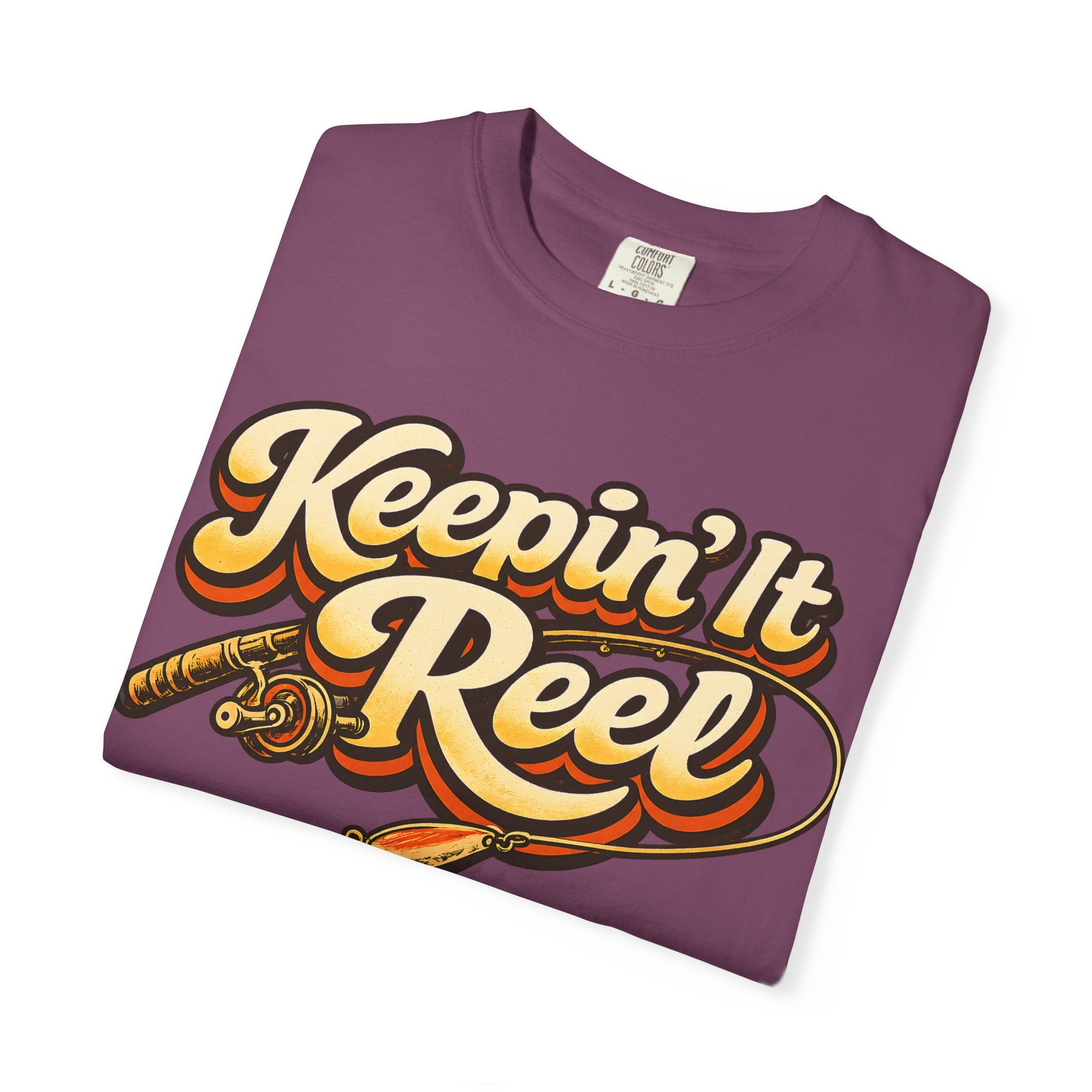 Keepin' It Reel — Retro Fishing Humor Tee