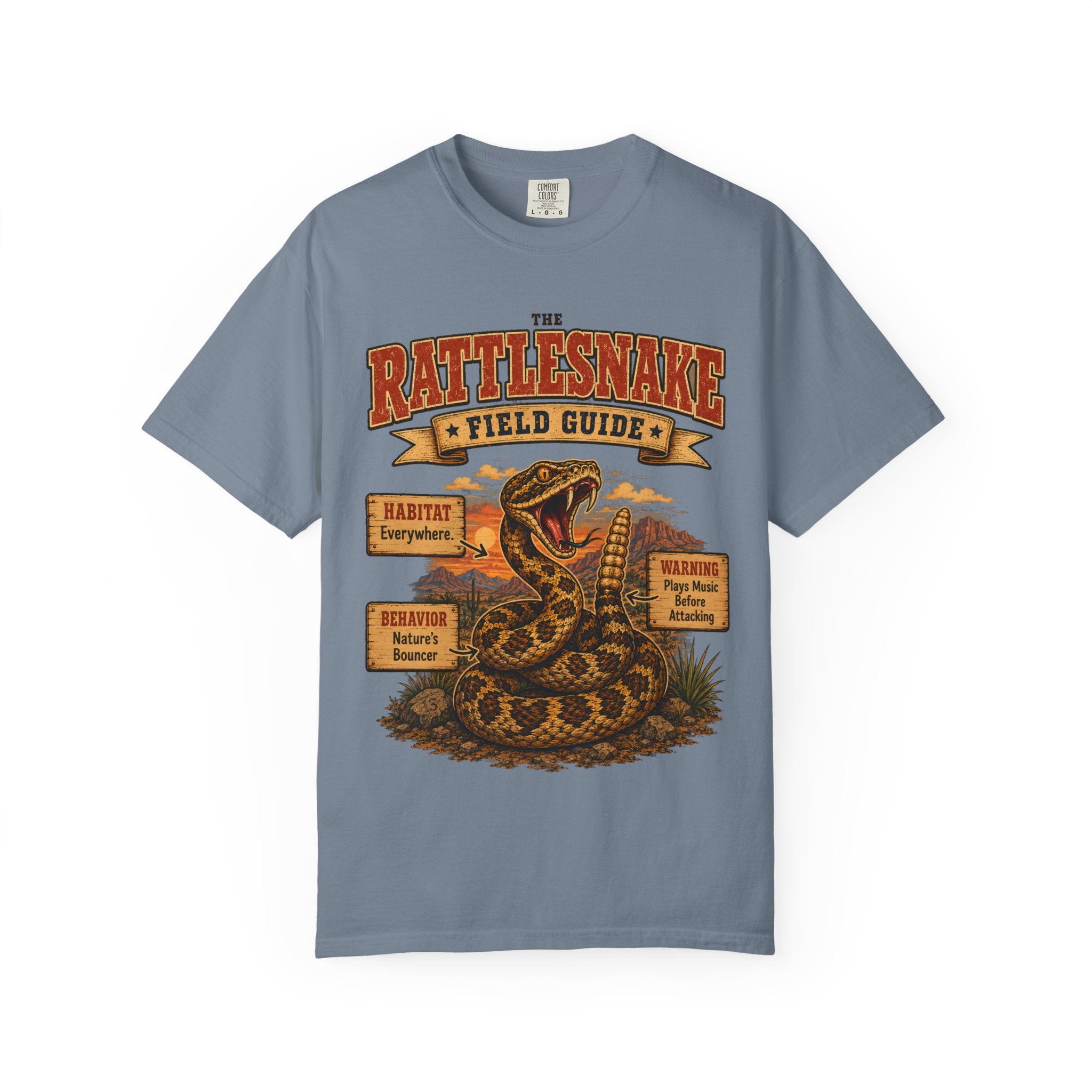 Rattlesnake Field Guide - Plays Music Before Attacking Tee