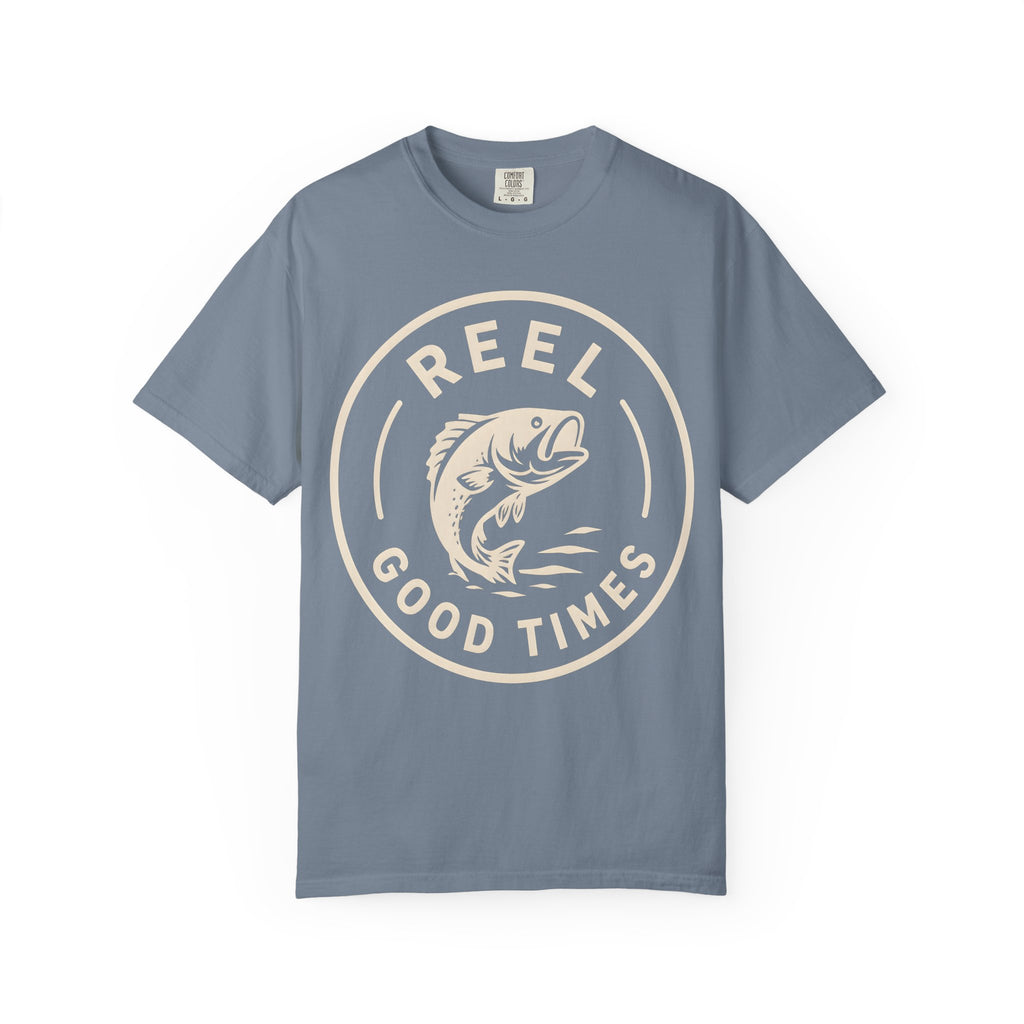 Reel Good Times — Vintage Fishing Badge Tee