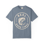 Reel Good Times — Vintage Fishing Badge Tee