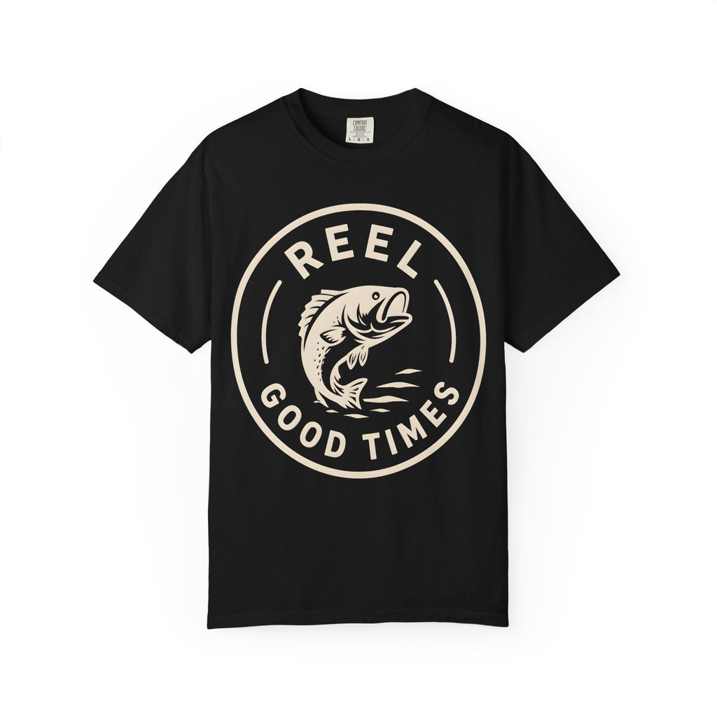 Reel Good Times — Vintage Fishing Badge Tee
