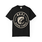 Reel Good Times — Vintage Fishing Badge Tee