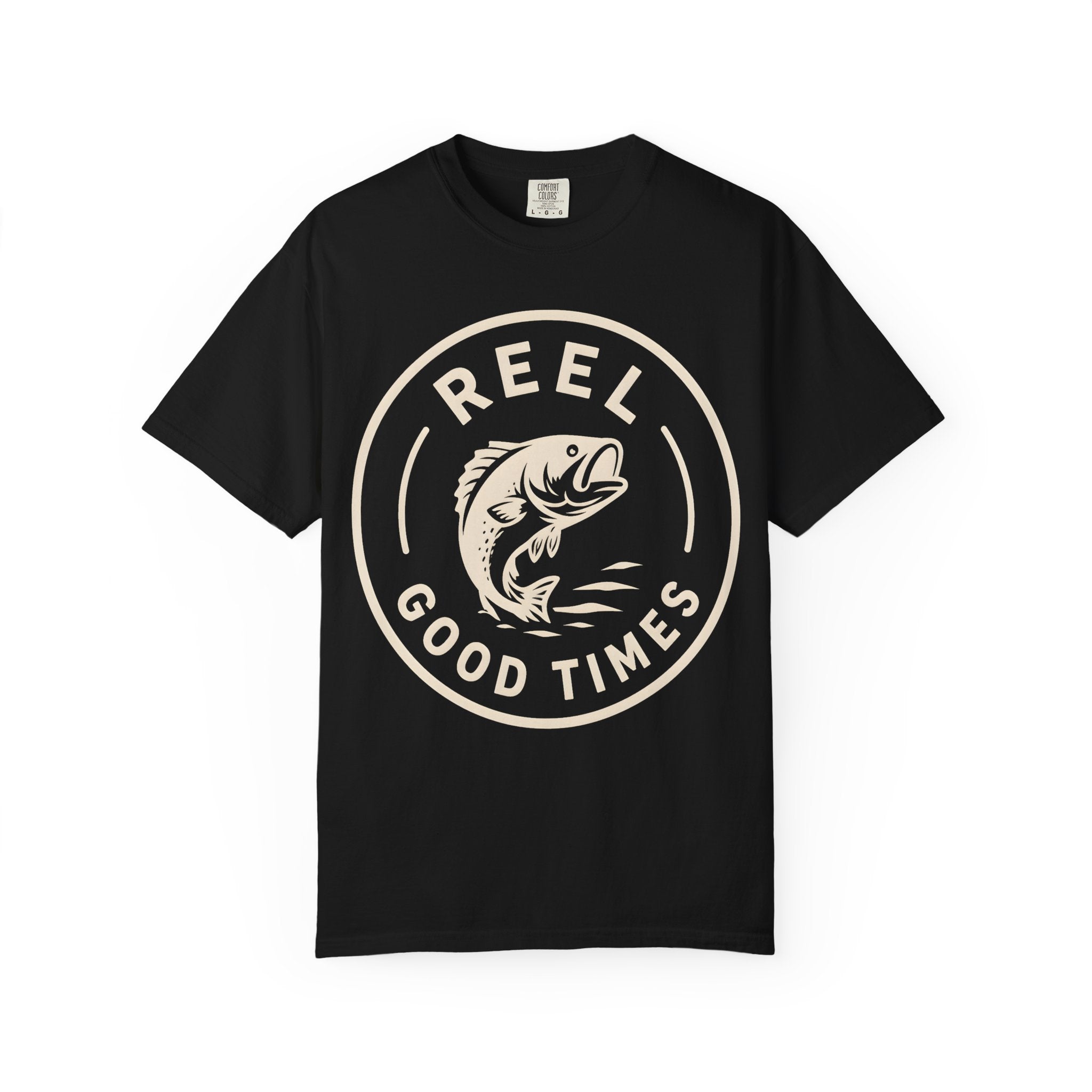 Reel Good Times — Vintage Fishing Badge Tee