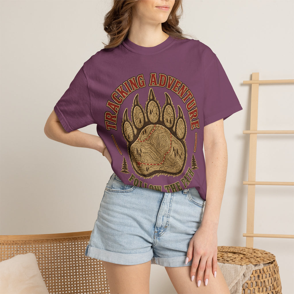 Tracking Adventure Follow the Path — Vintage Bear Paw Hiking Tee
