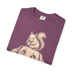 Dog and Squirrel — Vintage Sketch Outdoor Dog Tee