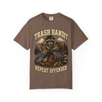 Trash Bandit Repeat Offender — Funny Raccoon Camping Tee