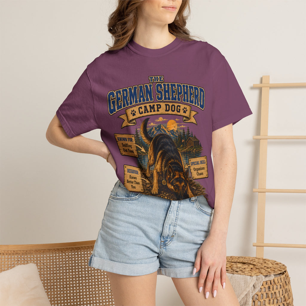 German Shepherd Camp Dog - Knows Better Than You Tee