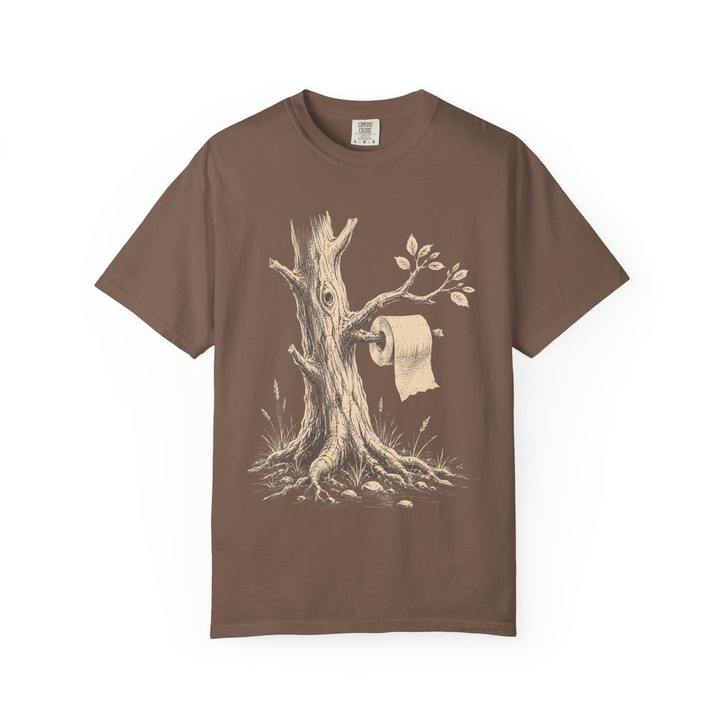 Toilet Tree — Funny Camping Outdoor Humor Sketch Tee