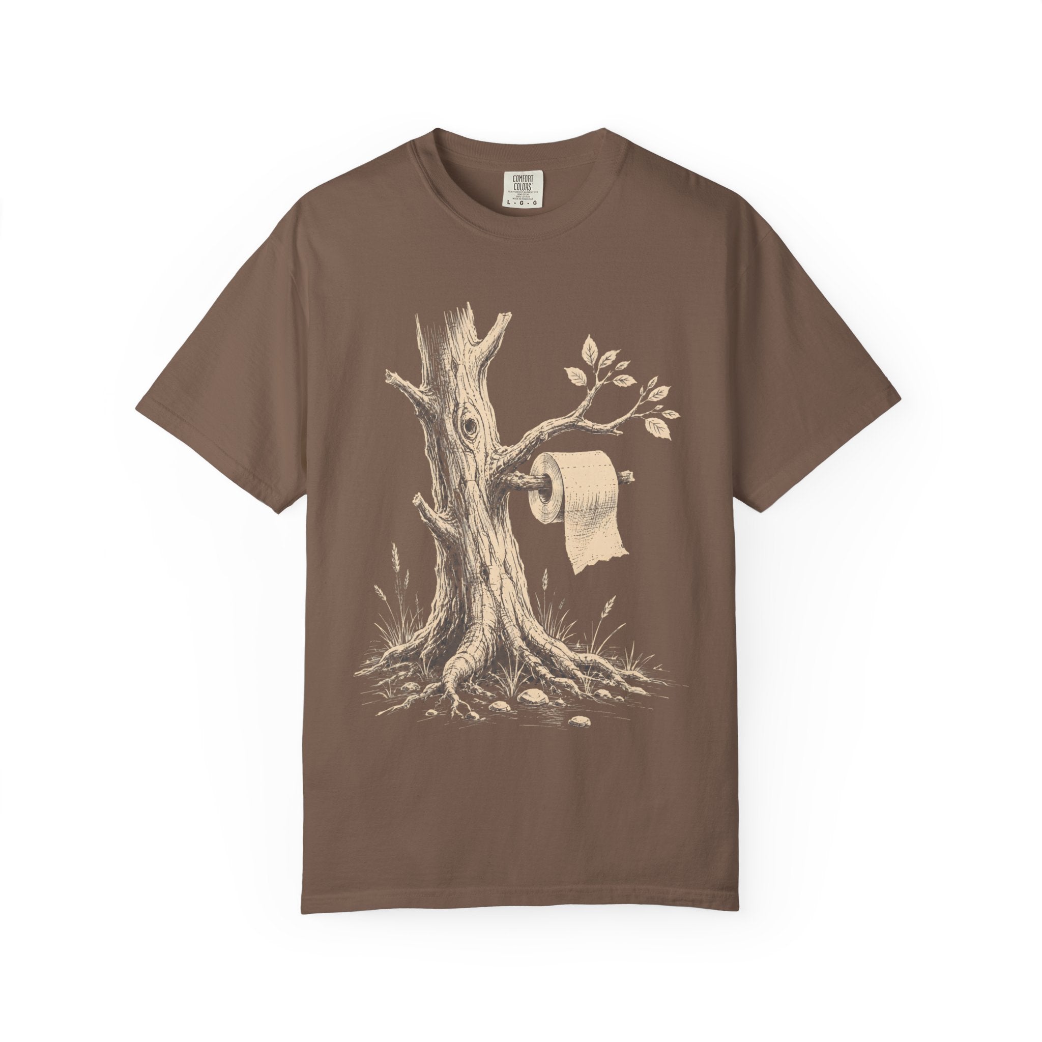 Toilet Tree — Funny Camping Outdoor Humor Sketch Tee