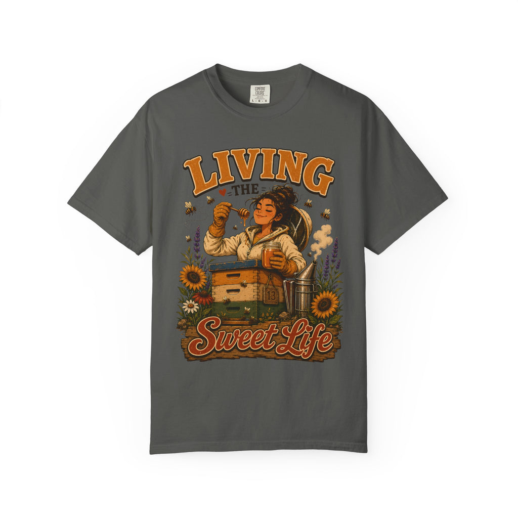 Living the Sweet Life Funny Beekeeping Shirt — Beekeeper Tee