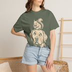 Dog and Squirrel — Vintage Sketch Outdoor Dog Tee
