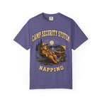 Camp Security System Napping — Funny Camping Dog Tee