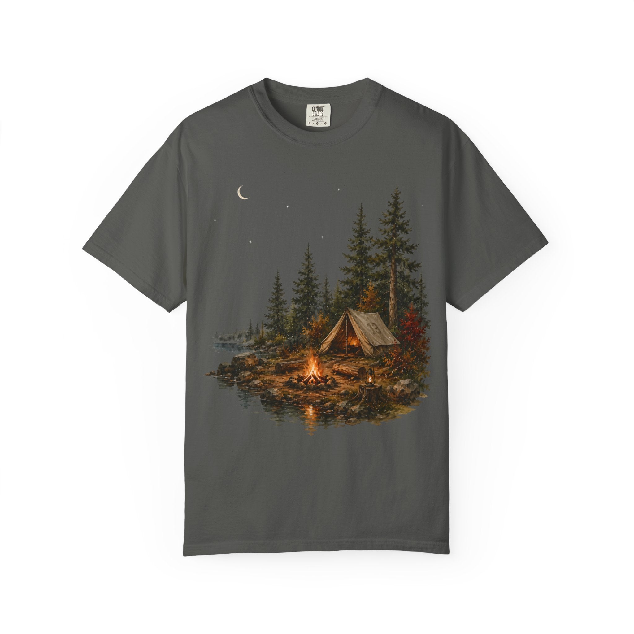 Lakeside Campsite (Watercolor) T-Shirt