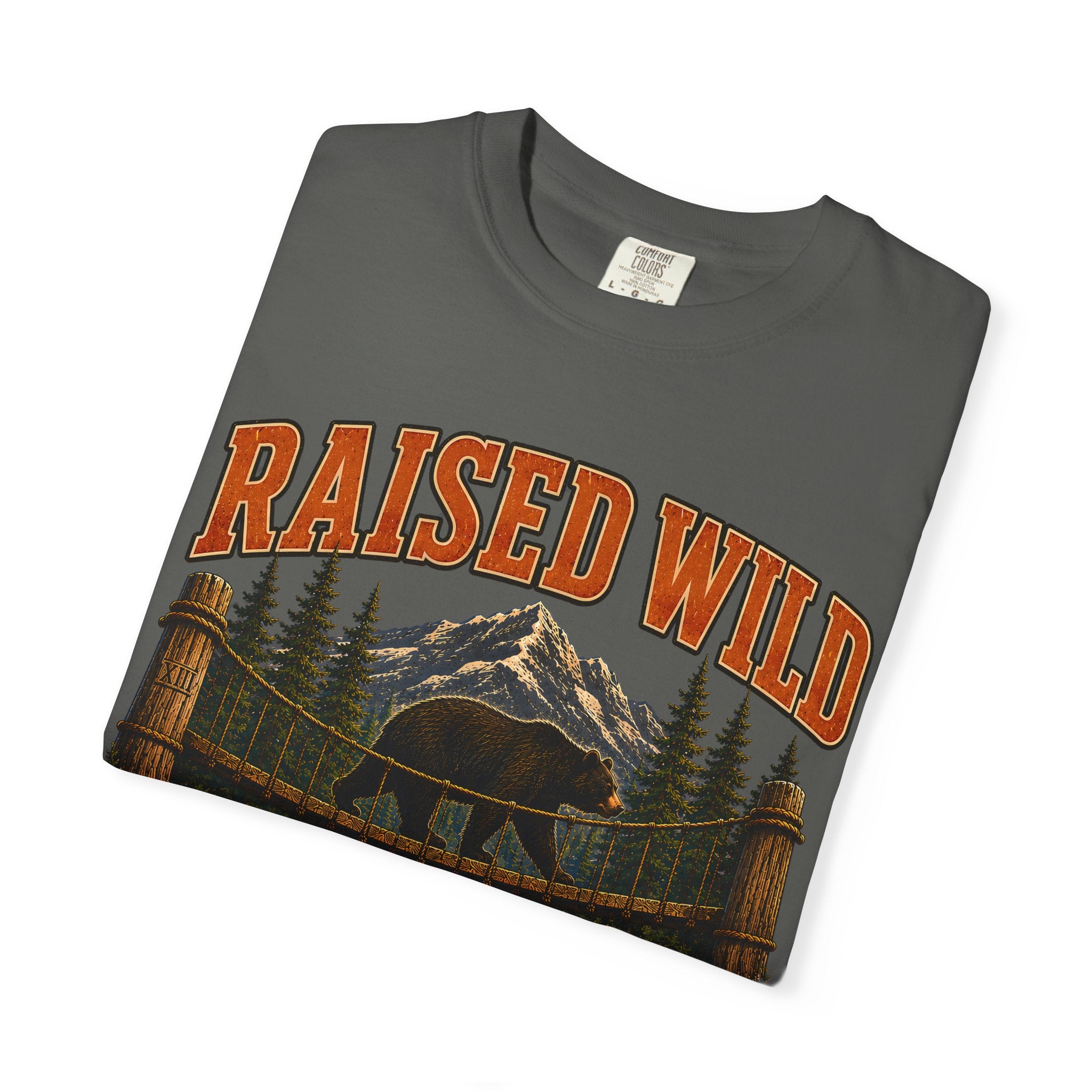Raised Wild Vintage Outdoor Bear Shirt — Nature Graphic Tee