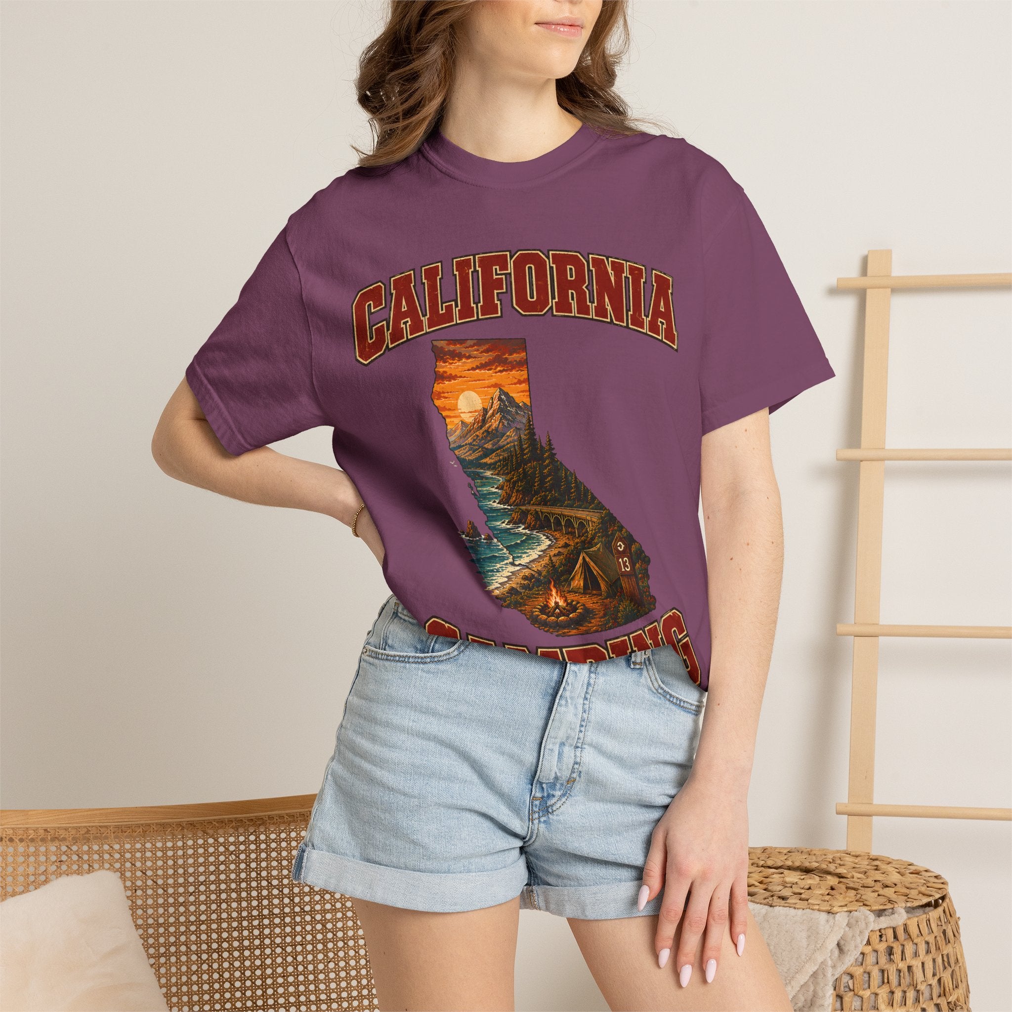 California Camping Shirt — Coastal Mountains Vintage Outdoor Tee
