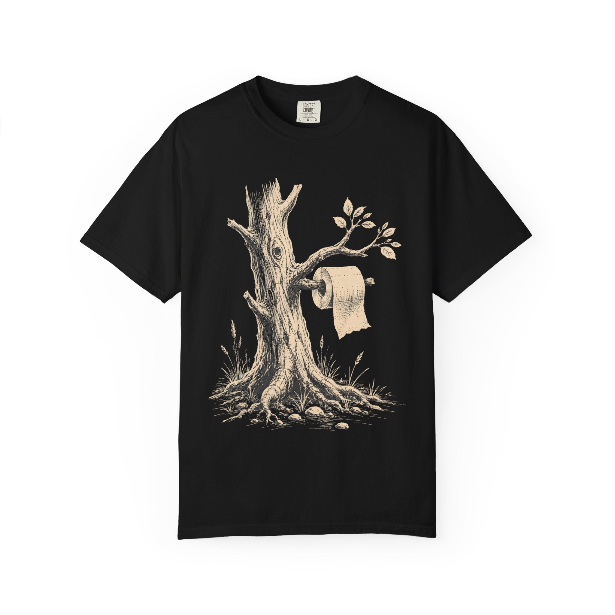 Toilet Tree — Funny Camping Outdoor Humor Sketch Tee