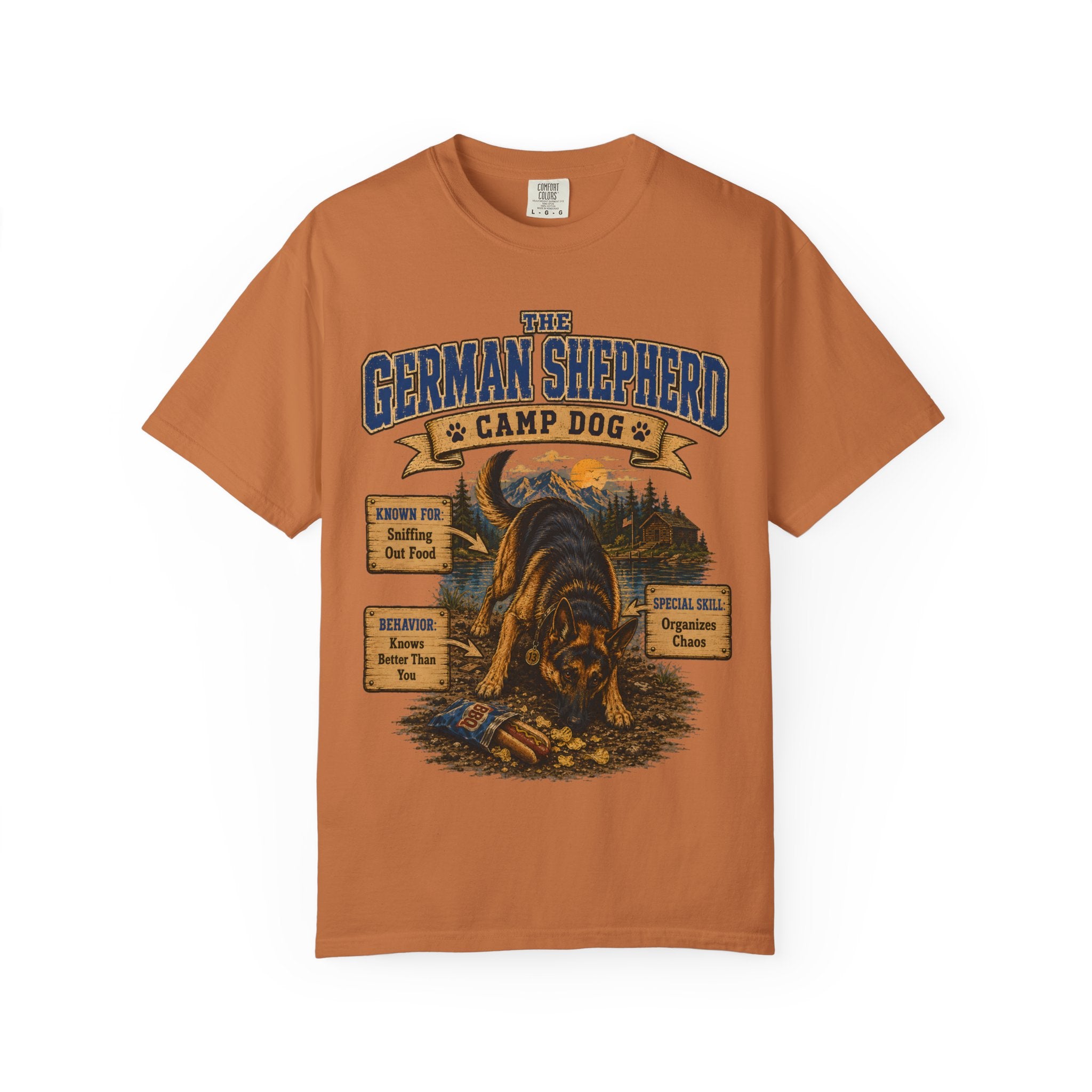 German Shepherd Camp Dog - Knows Better Than You Tee
