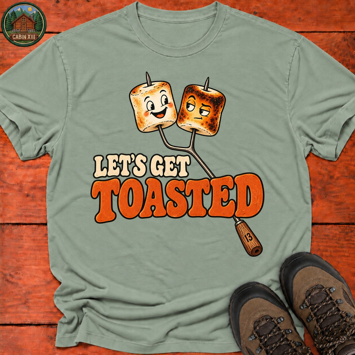 Let's Get Toasted T-Shirt — Sage