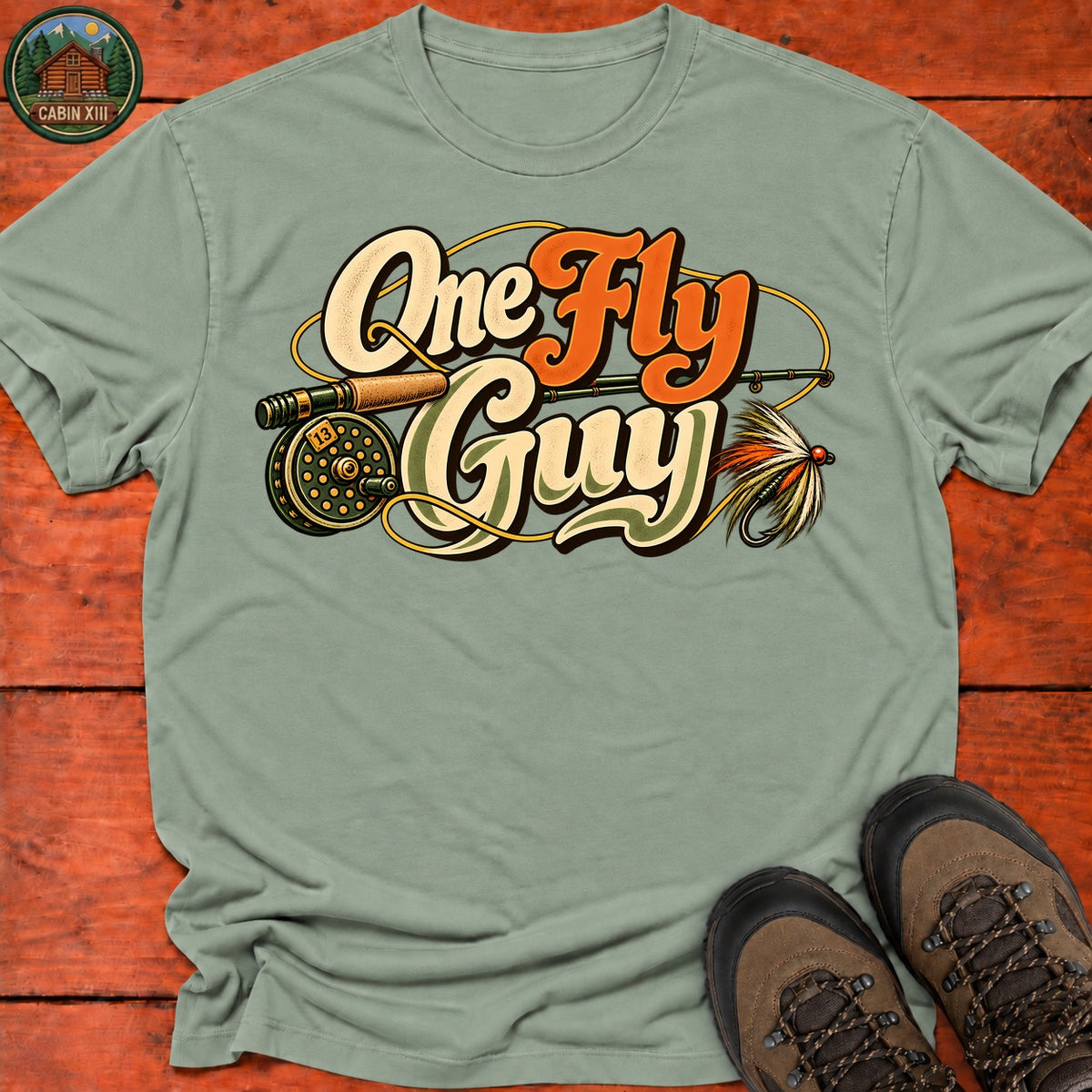One Fly Guy T-Shirt — Sage