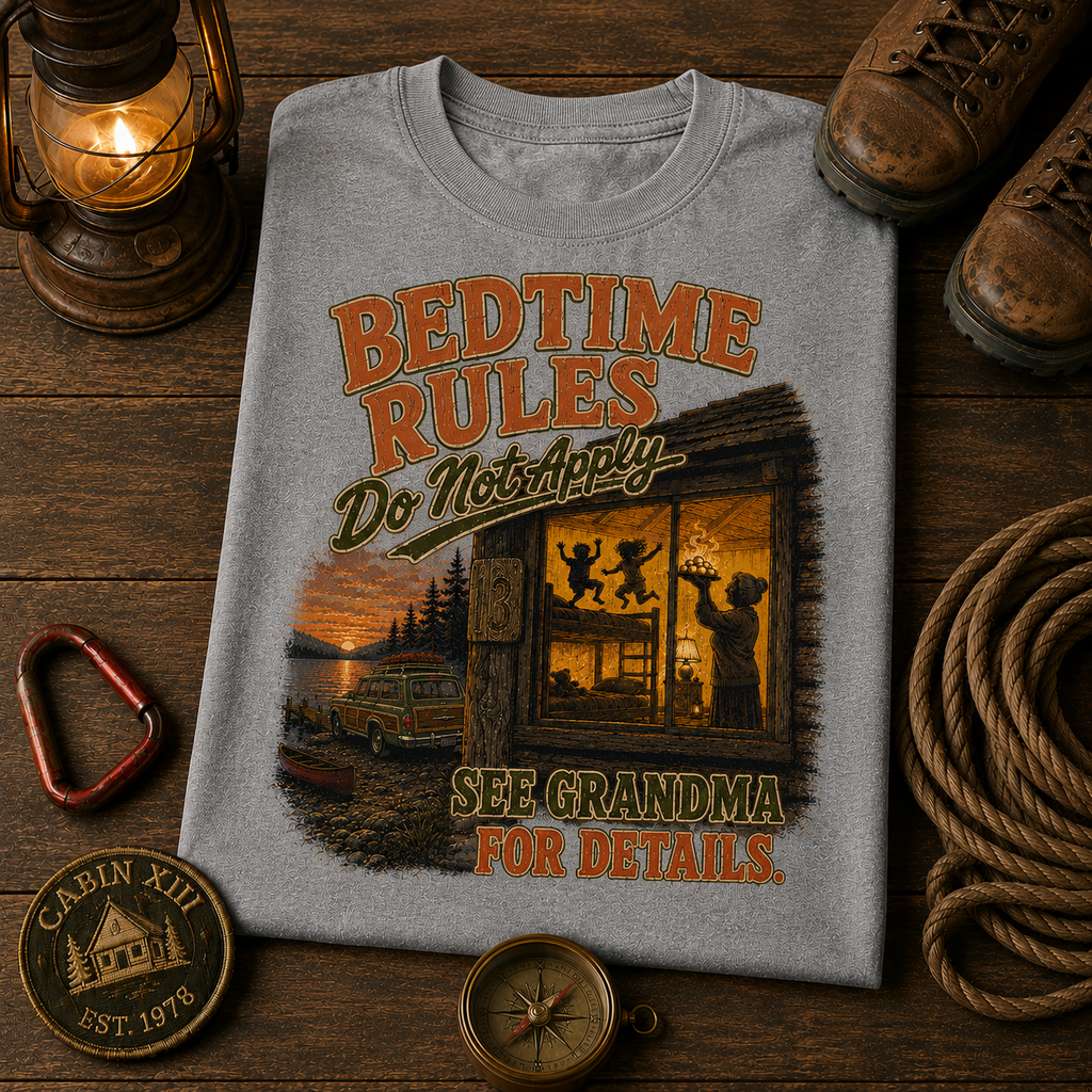Grandma's Bedtime Rules Comfort Color Tee