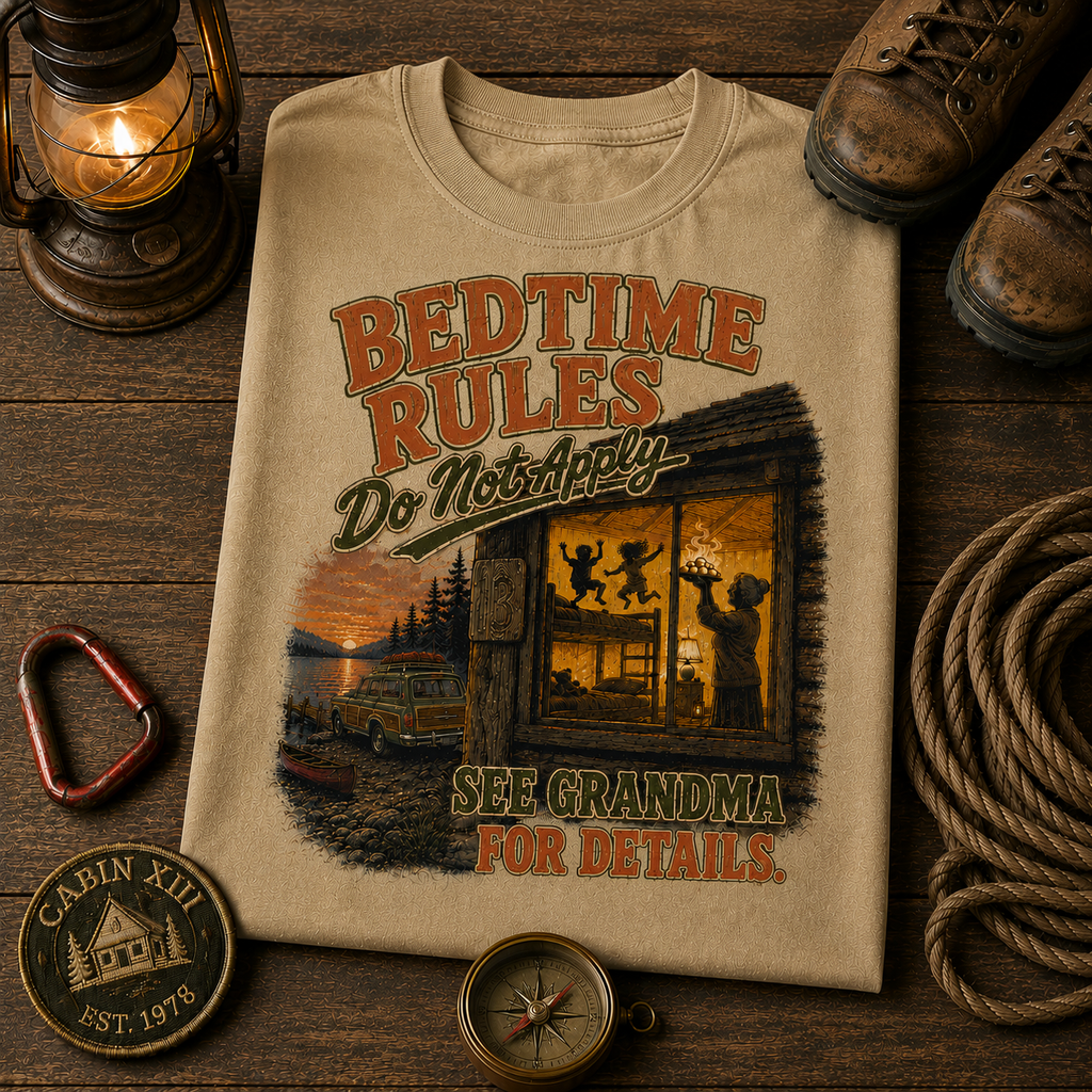 Grandma's Bedtime Rules Comfort Color Tee