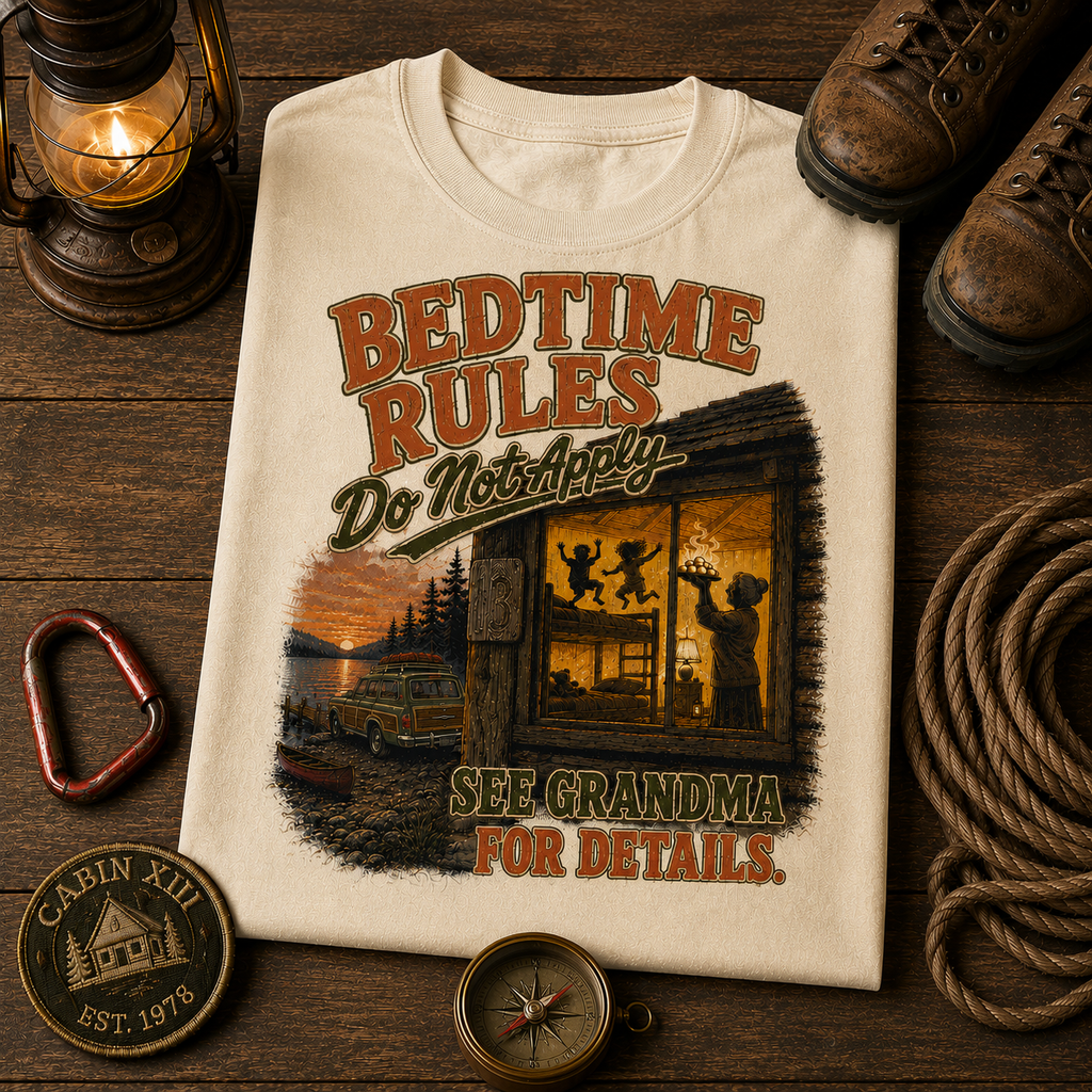 Grandma's Bedtime Rules Comfort Color Tee