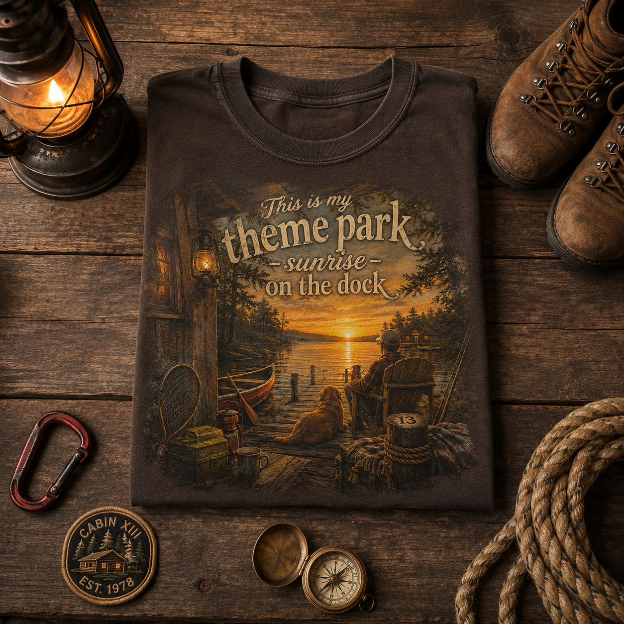 Sunrise On The Dock Shirt Comfort Colors Tee