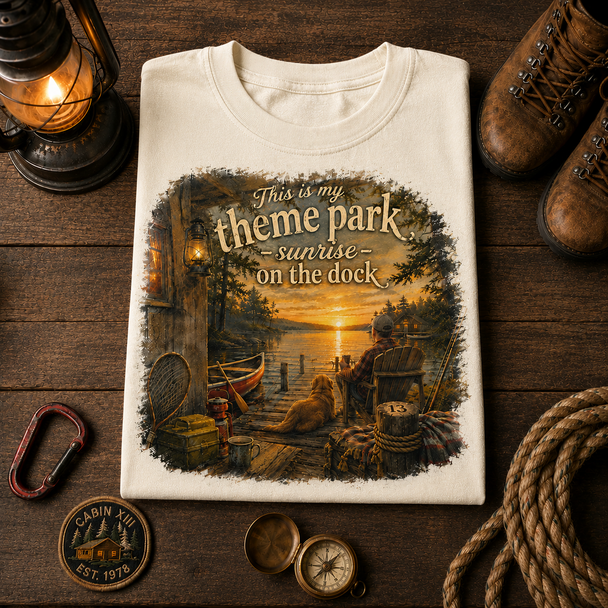 Sunrise On The Dock Shirt Comfort Colors Tee