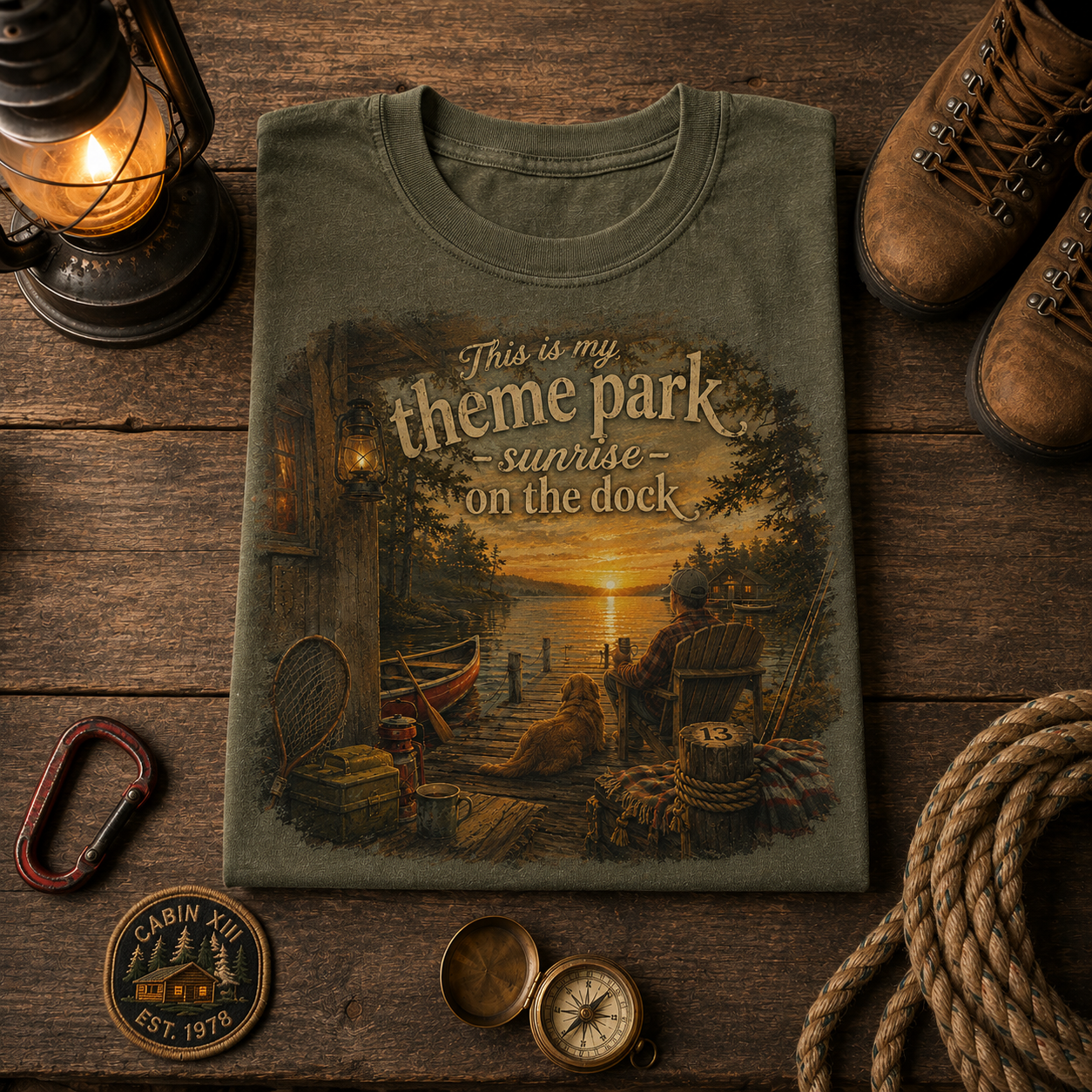 Sunrise On The Dock Shirt Comfort Colors Tee