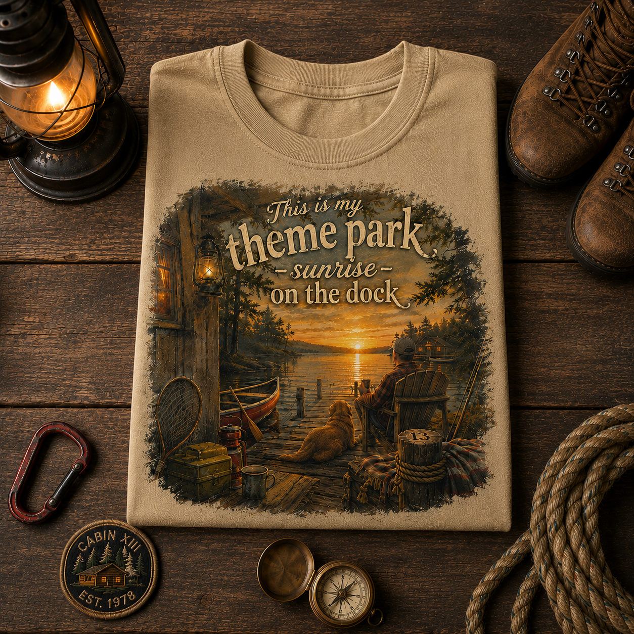 Sunrise On The Dock Shirt Comfort Colors Tee
