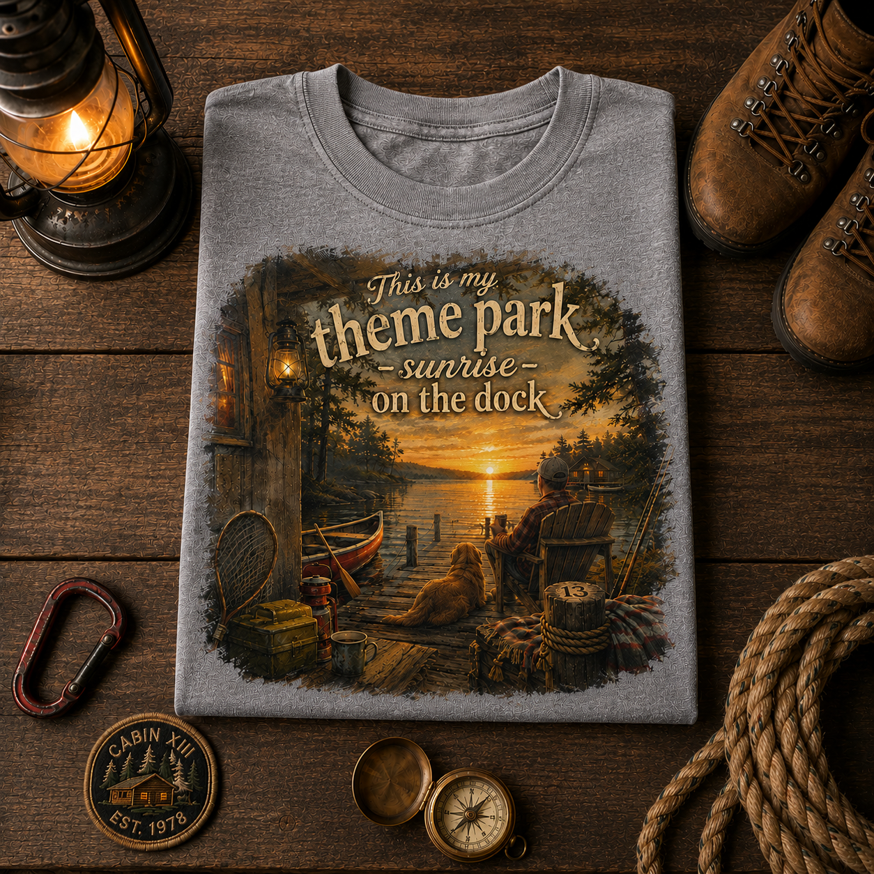 Sunrise On The Dock Shirt Comfort Colors Tee