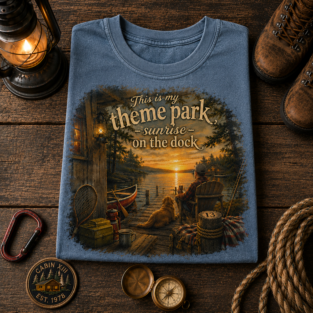 Sunrise On The Dock Shirt Comfort Colors Tee