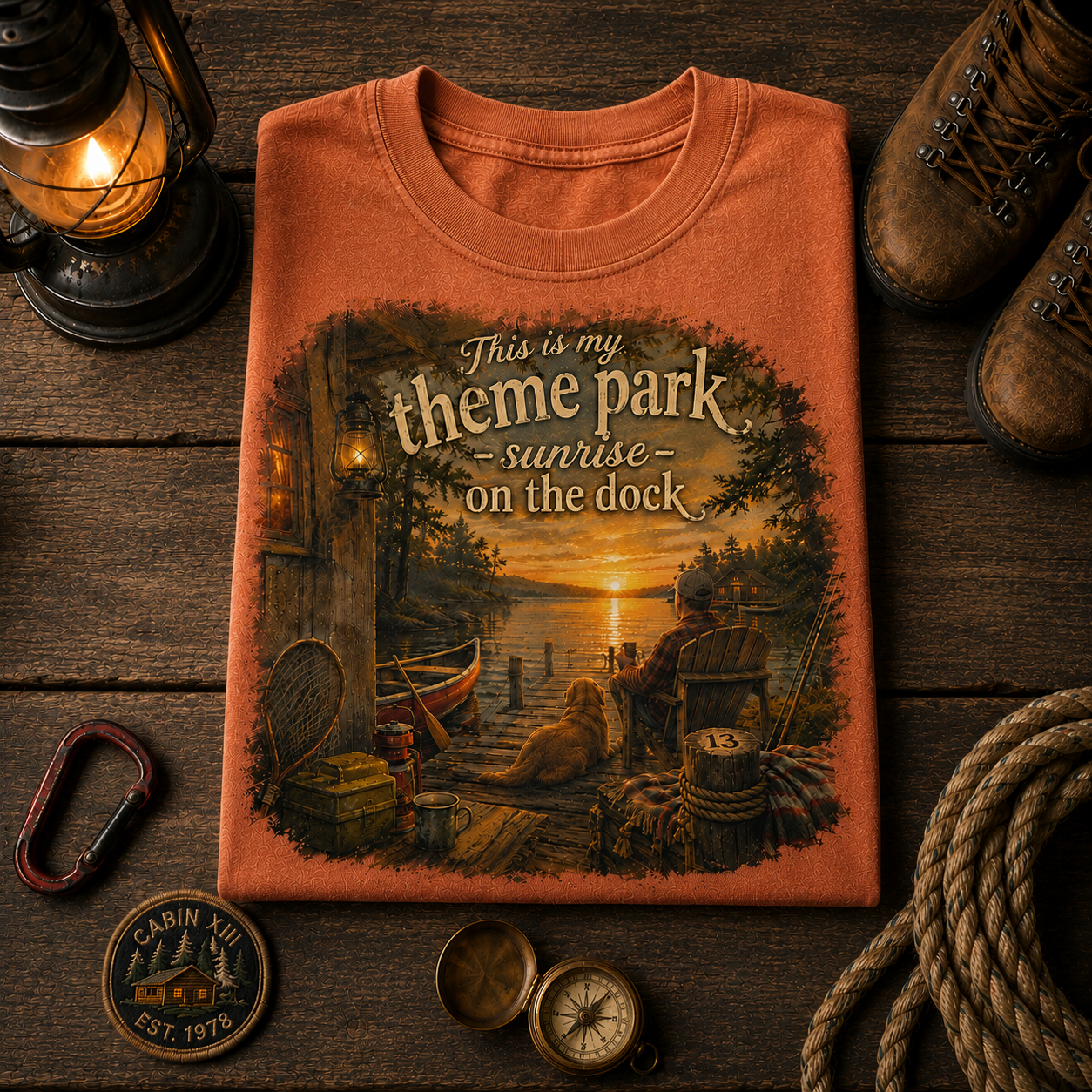 Sunrise On The Dock Shirt Comfort Colors Tee