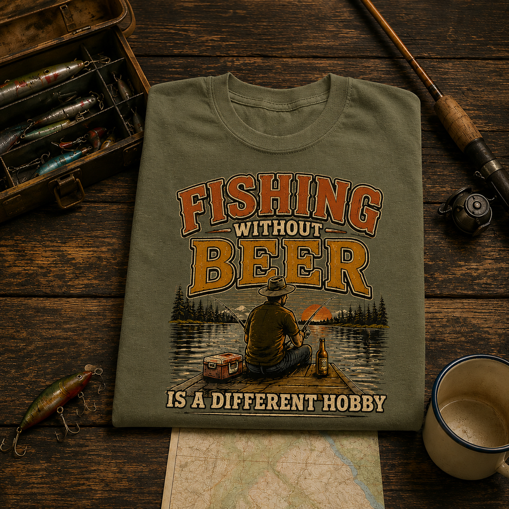 Fishing Without Beer Comfort Colors Tee