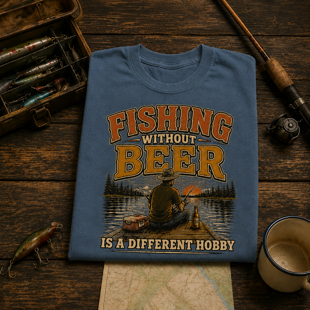 Fishing Without Beer Comfort Colors Tee