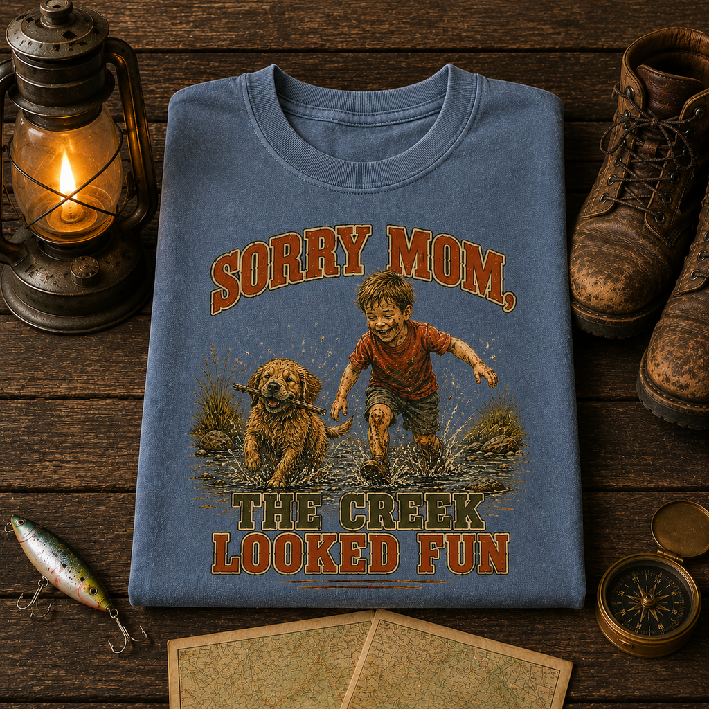 Sorry Mom The Creek Looked Fun Comfort Color Tee