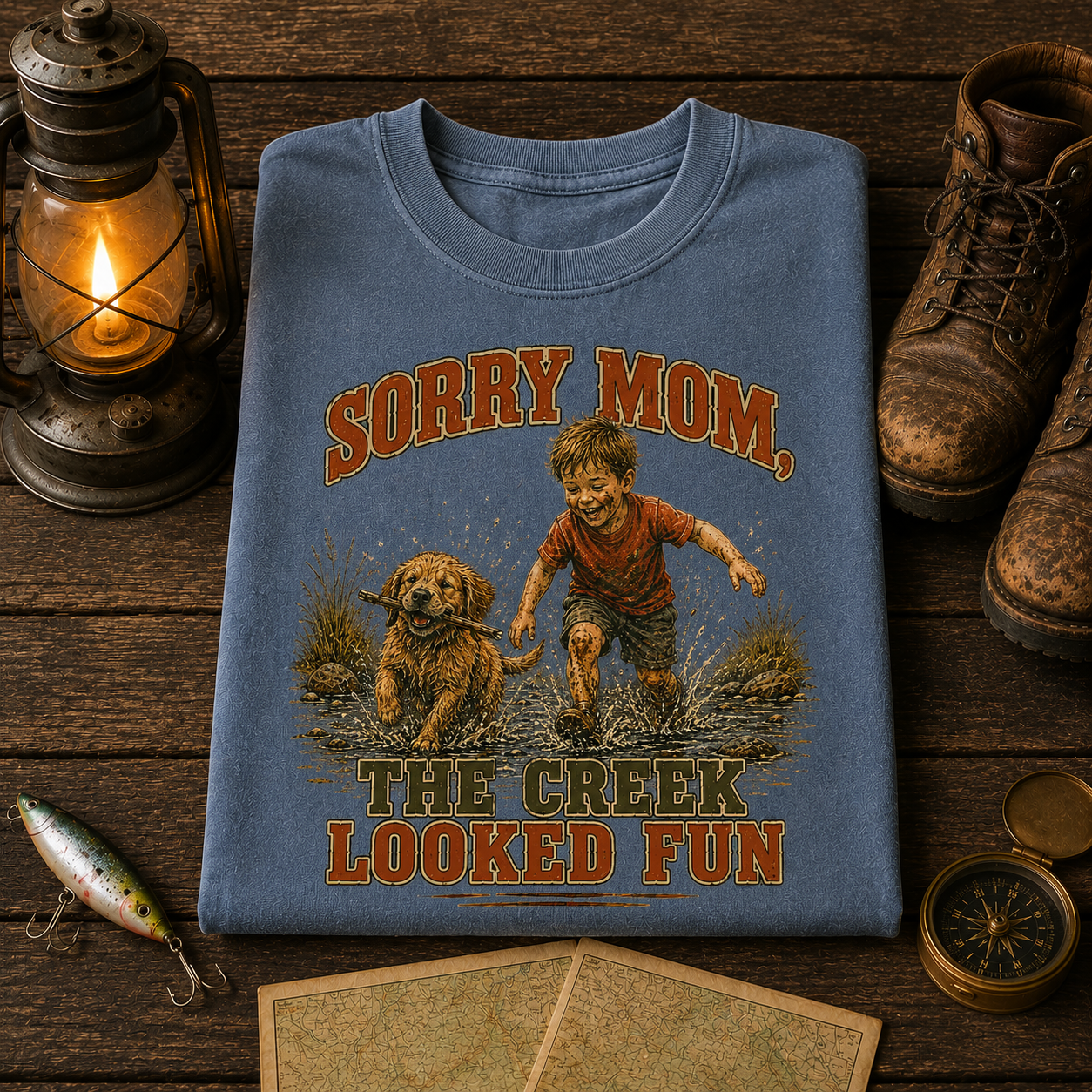 Sorry Mom The Creek Looked Fun Comfort Color Tee