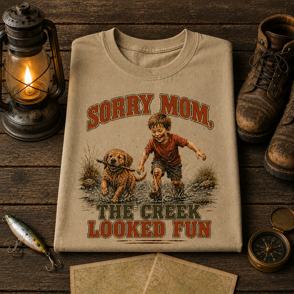 Sorry Mom The Creek Looked Fun Comfort Color Tee