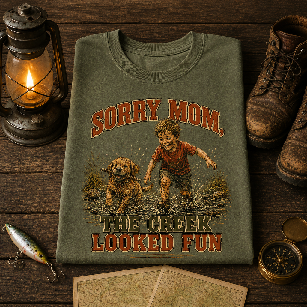 Sorry Mom The Creek Looked Fun Comfort Color Tee