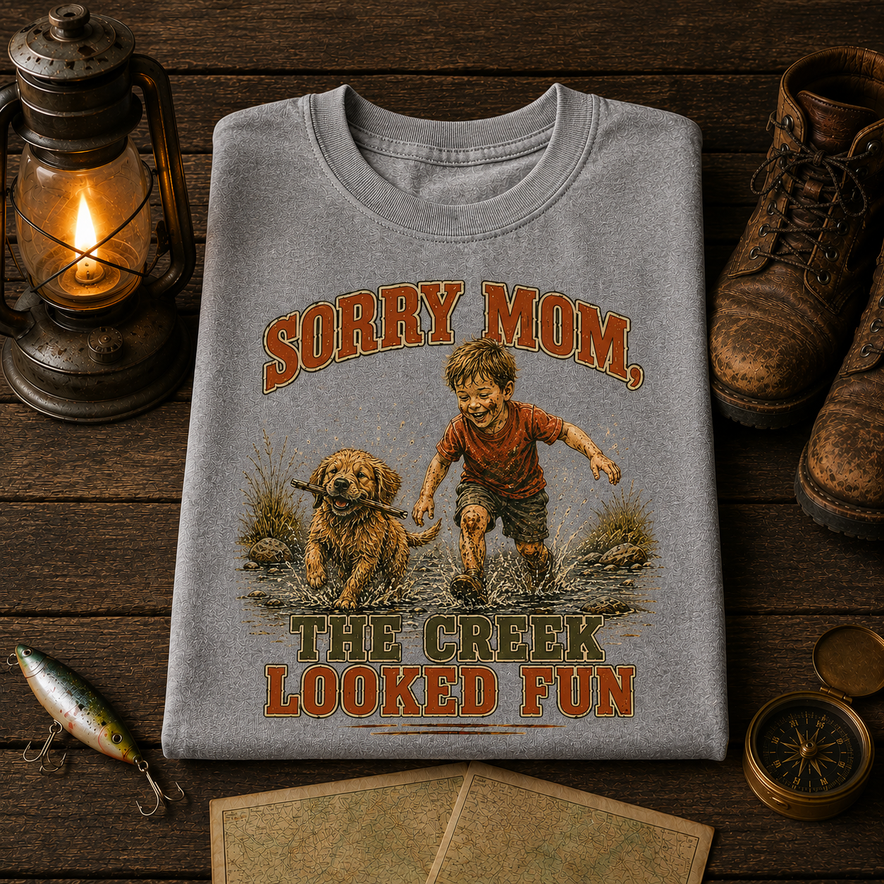 Sorry Mom The Creek Looked Fun Comfort Color Tee