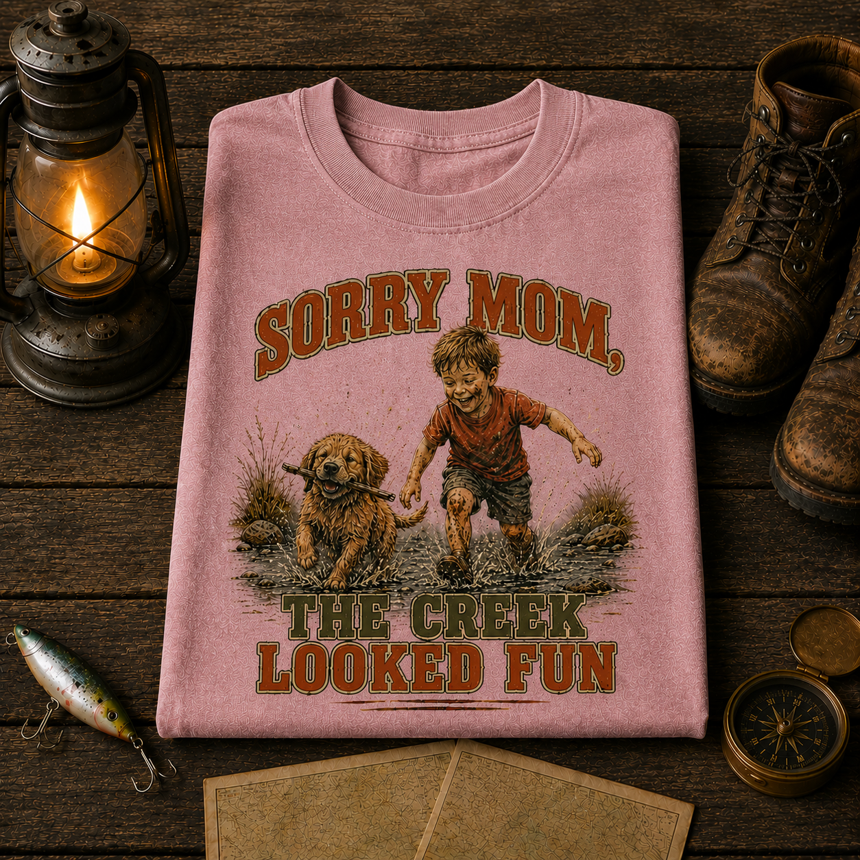 Sorry Mom The Creek Looked Fun Comfort Color Tee