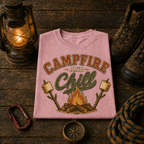 Campfire and Chill Comfort Colors Tee