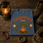 Campfire and Chill Comfort Colors Tee