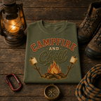 Campfire and Chill Comfort Colors Tee