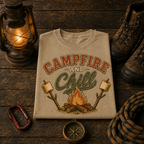 Campfire and Chill Comfort Colors Tee